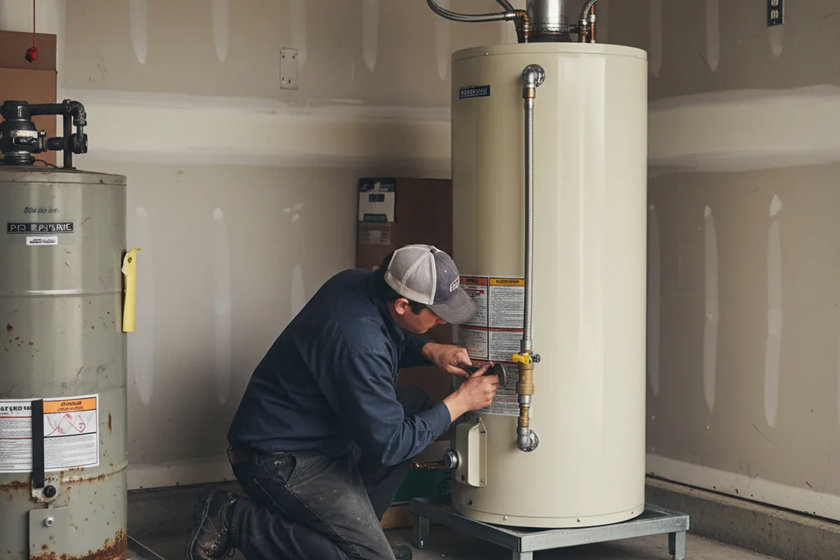 Water heater and shutoff valve replacement in La Belle